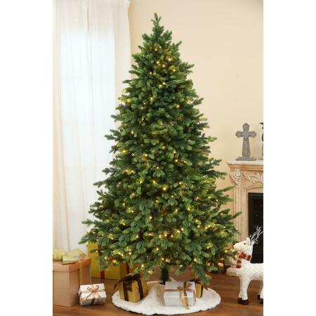 UTENSILIO 7 ft. Pre-Lit PE & PVC Artificial Green Christmas Tree UT3260976